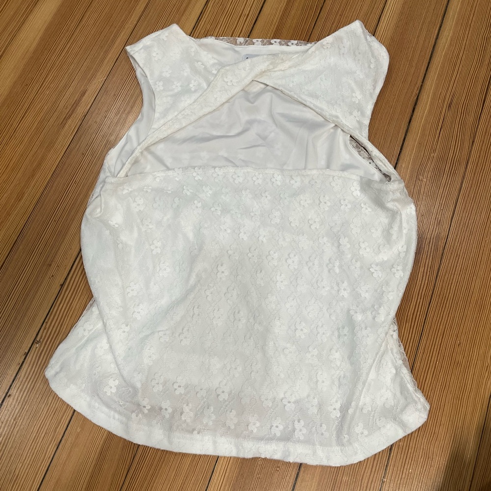 Princess Polly Ivory Lace Detail Top